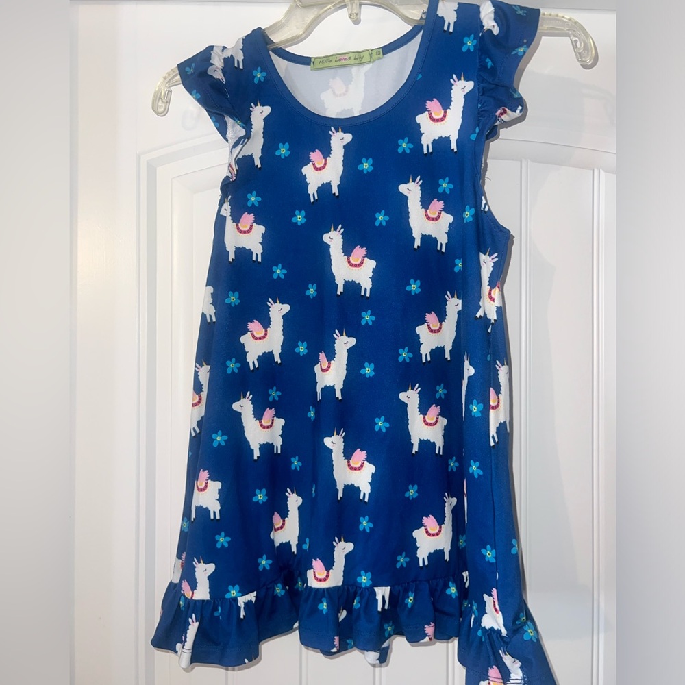 Millie loves Lily llama dress